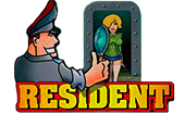 Логотип игрового автомата Резидент.